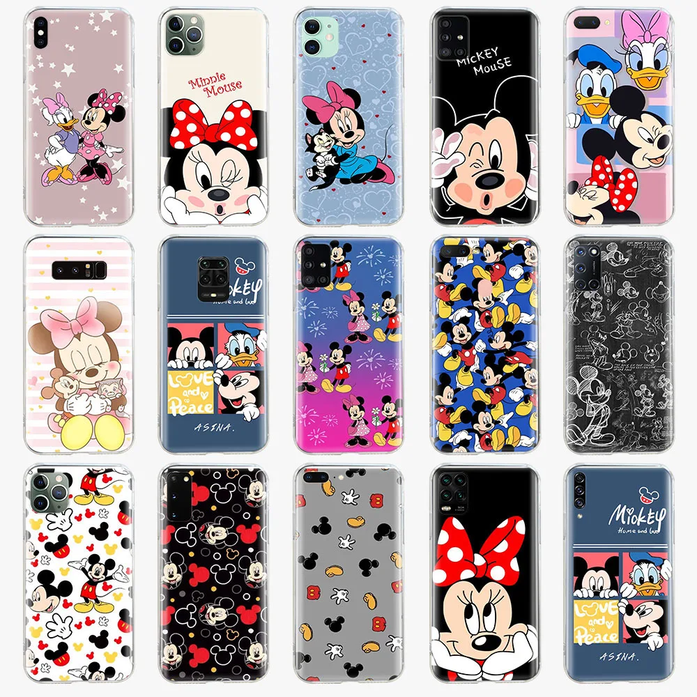 TPU Case for Motorola Moto G200 E6i E6S E6 E7 Plus E7i E13 G10 Power G20 5G G30 G31 E20 E30 E40 Cover Z-14 Mickey Mouse