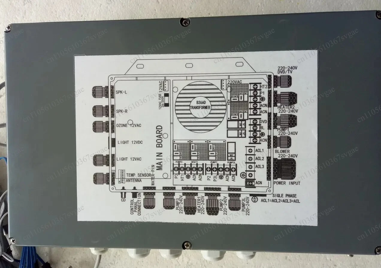 KL8-3H Spa Controller Replacement Pack, Compatible Ethink KL8-2 with 2-3 Jet Pump 12VAC/12VDC Light Max 6KW Heater