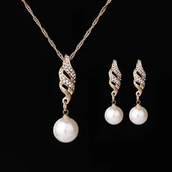 Delysia King   3pcs/set   Necklace and earrings set wedding jewelry banquet accessories