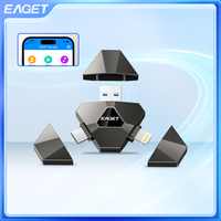 Eaget 3 in 1 USB Pen Drive Pendrive Smart APP USB Flash Drive 128GB 256GB 512GB Key USB Memory Stick for iPhone Dell PC Tablet