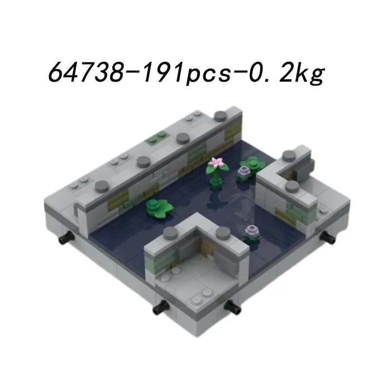 ชุดตัวต่อ MOC-64738 63474 83260 และอาคารยุคกลางอื่นๆ ของเล่นตัวต่อประกอบเองแบบ DIY ชิ้นส่วนขนาดเล็ก ของเล่นเสริมพัฒนาการ ของขวัญ