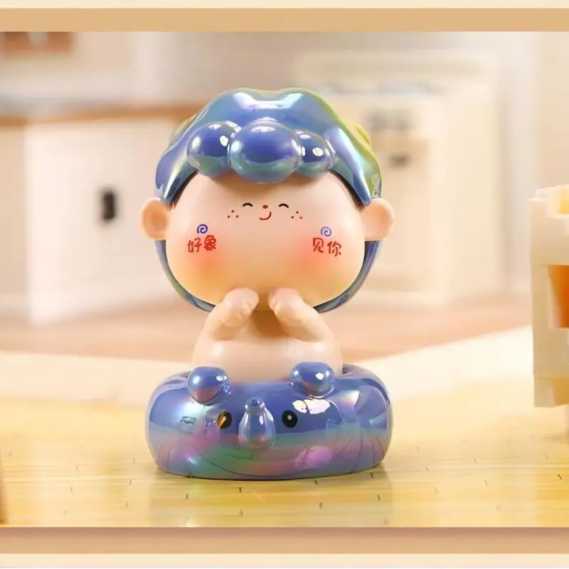 

Hanbei Cute Time Cartoon Resin Ornament Blind Box Creative Design Desktop Doll Home Decoration Multi Style