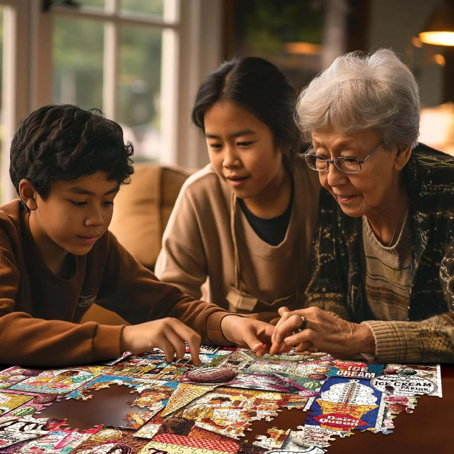 لطيف الحلوى 300/500/1000 قطعة الكبار بازل قطع خشبية الاسترخاء الدماغ استمتع الجسم غرفة العقل غرفة غرفة المعيشة ديكور