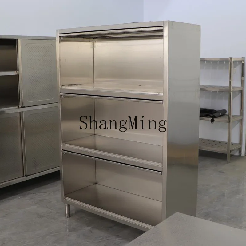 

FG three-turn door stainless steel cupboard commercial school restaurant cabinet restaurant staff kitchen multi-function