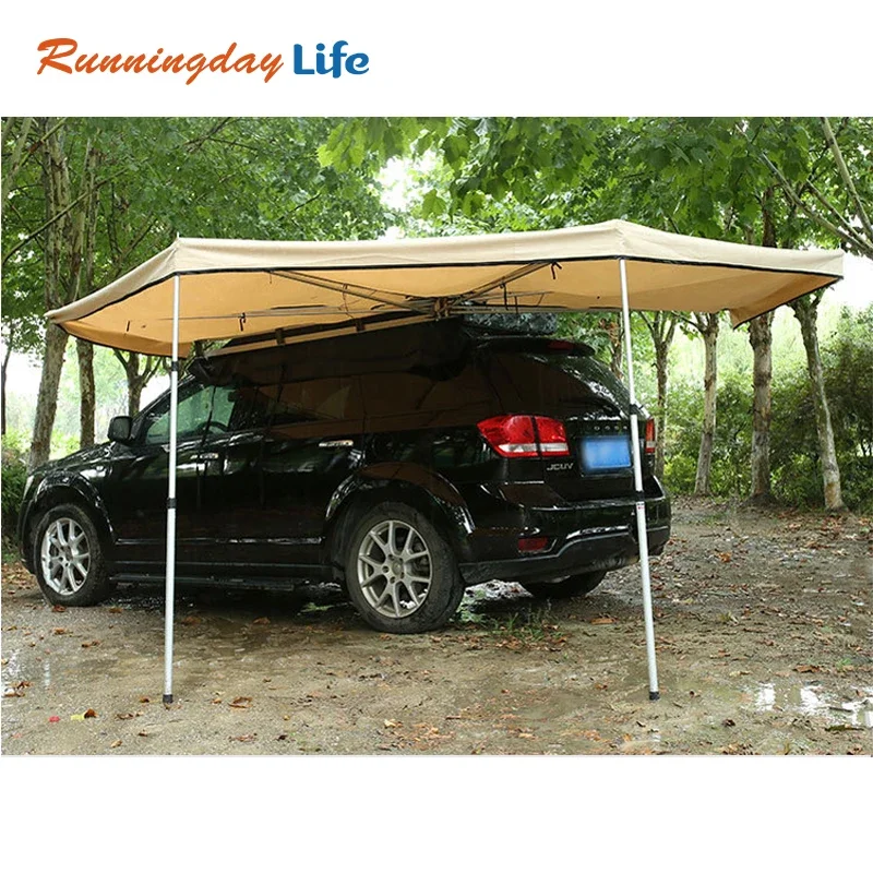 

Manufacturer wholesale vehicle suv pickup camping car hard shell mounting rack roof top tent and side tent custom