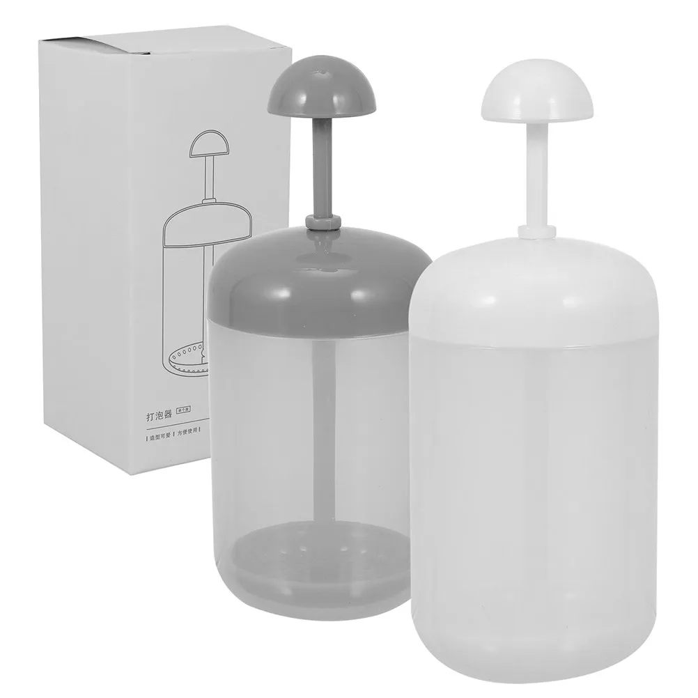 2 unidades de dispositivo para espumar, copo portátil para criar espuma facial, ferramenta compacta para lavar o rosto, aplicar champô, usar como sabo