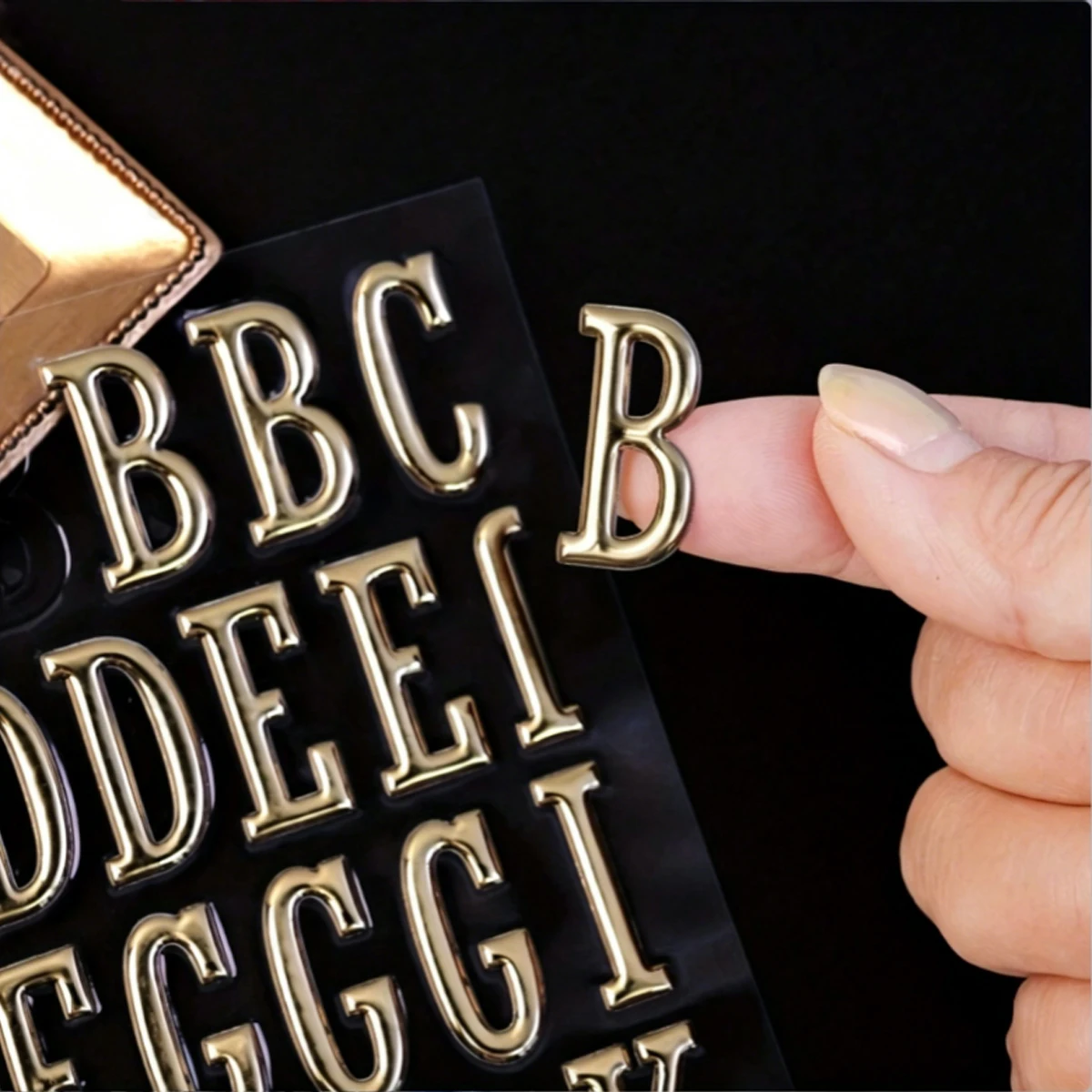 1/2/3 Sheets of 3D Gold Letter and Number Stickers, 1-inch Gold Foam Letter Stickers, Suitable for DIY Gifts, Scrapbooking, and