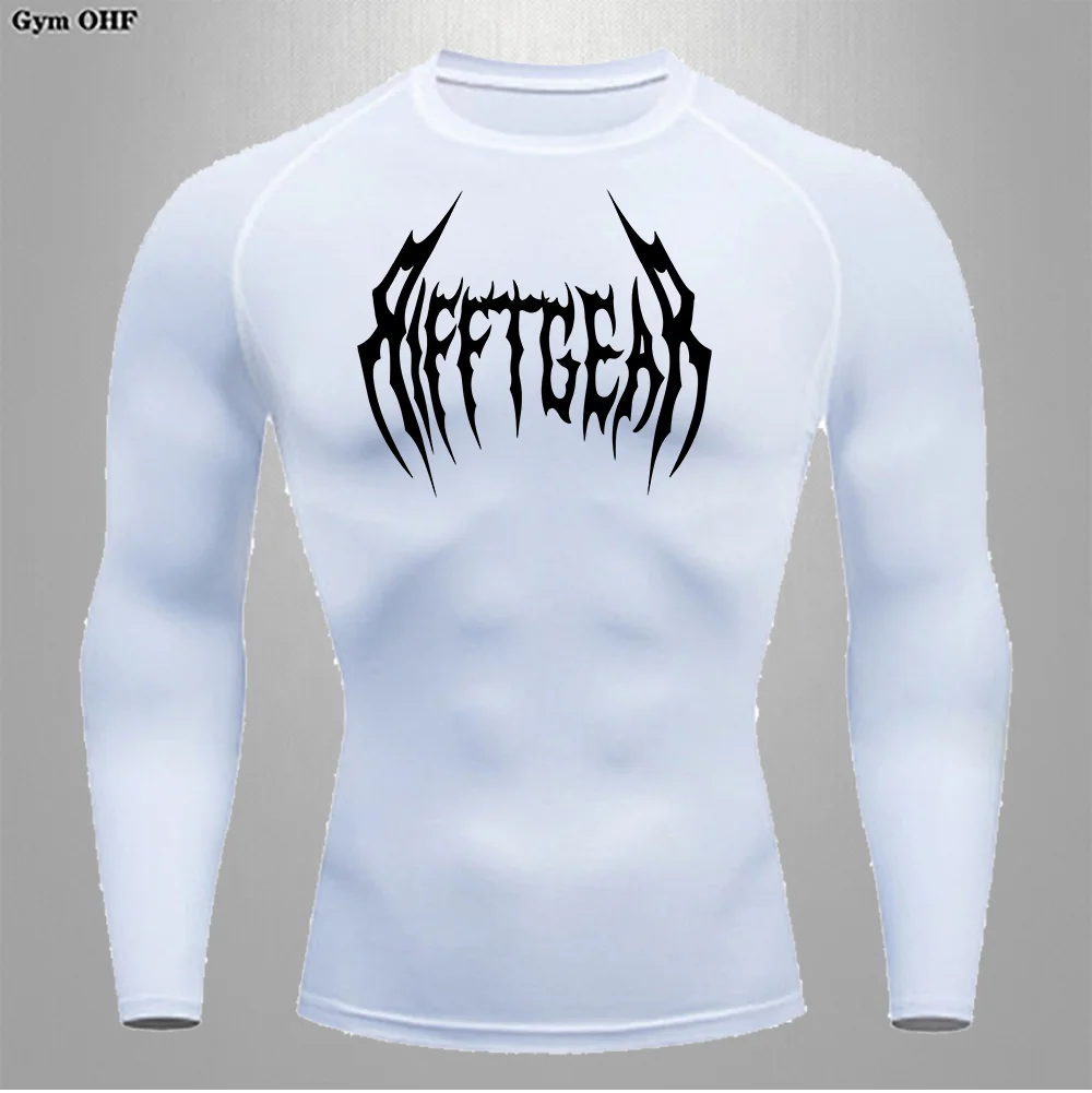 Men's GYM T-shirt Fitness Training Sports Activities Jujitsu Workout Compression Bodybuilding Breathable Quick-drying Sportswear