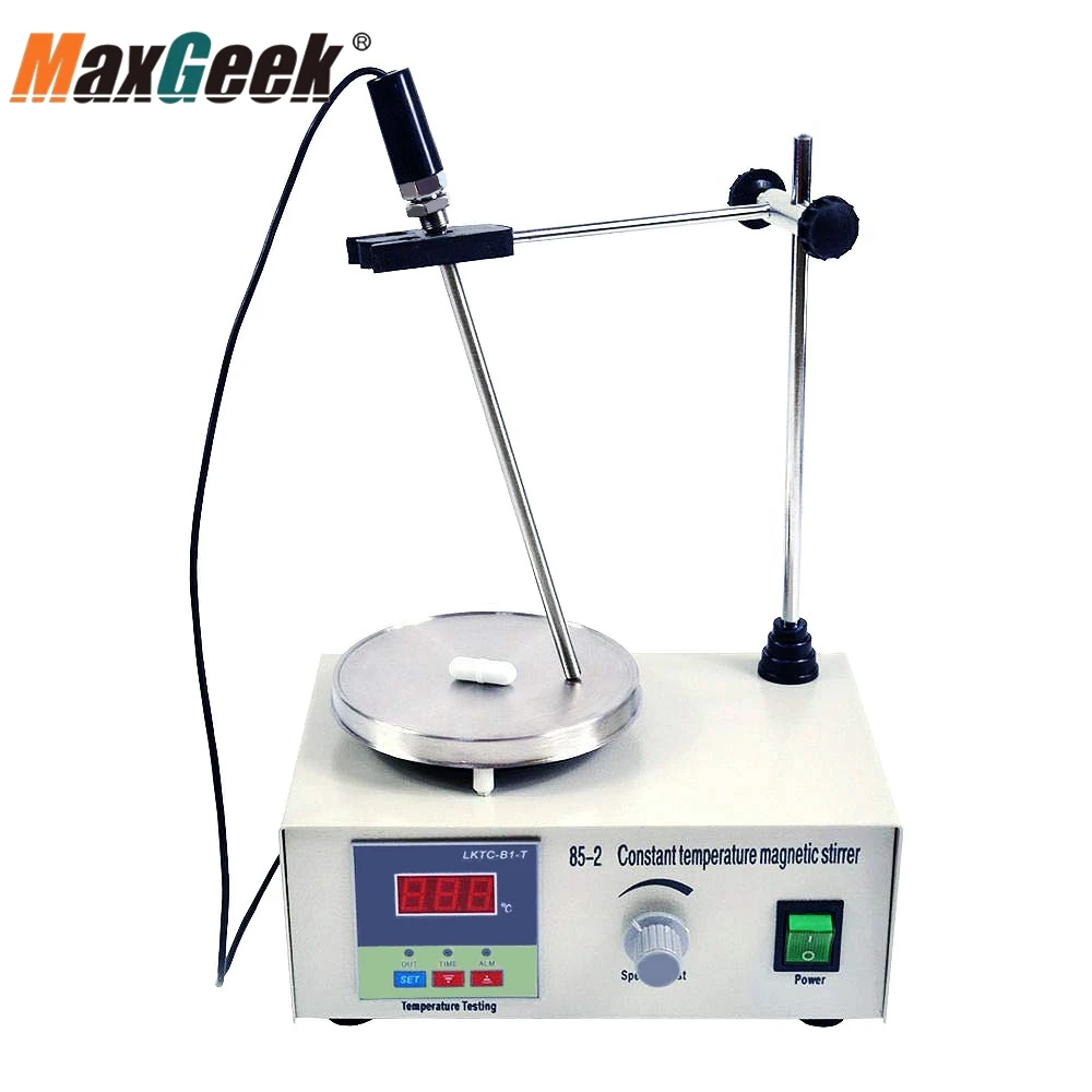 

Maxgeek Laboratory Magnetic Stirrer Constant Temperature with Heating Plate 220V Hotplate Mixer 85-2