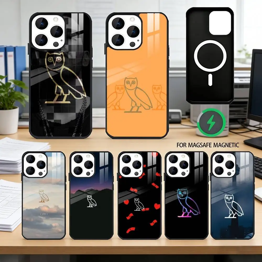 

OWL-l D-Drake OvO Phone Case For iPhone17,16,15,14,13,12,11 Plus,Pro Magnetic For Magsafe Wireless Charging