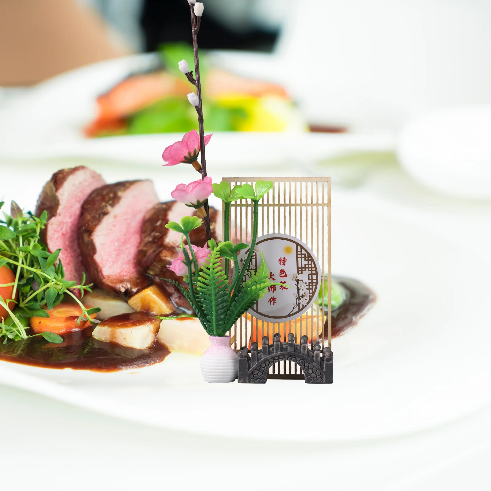 

Sushi Sashimi Plate Flower Artificial Mini Unique Lifelike Table Decor Japanese Style Sushi Restaurant Supply Faux Flowers