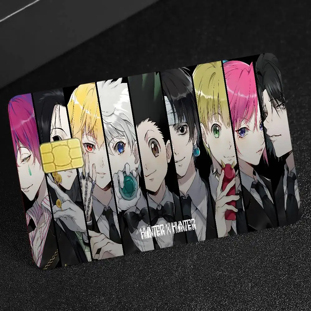 HUNTER HUNTER Anime Anime Cartoon Bear Skin Sticker Film Tape Case For Big Credit Debit Card Front Side