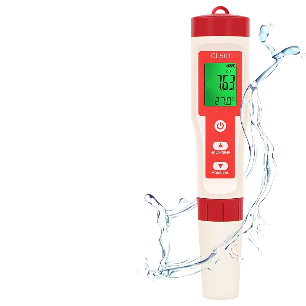 H2 Hydrogen rich, temperature, negative potential PH pH 5-in-1 tap water chlorine content measuring pen swimming pool