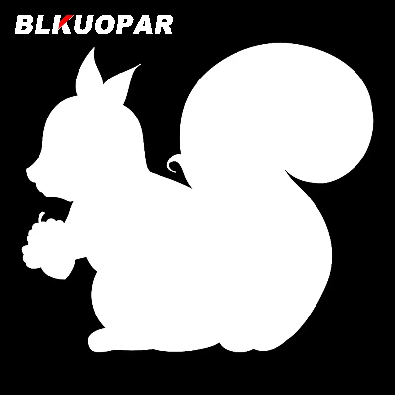 BLKUOPAR For Squirrel With Pinecone Car Stickers Cute Personality Waterproof Decals Sunscreen Scratch Proof Helmet Car Styling