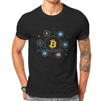 Bitcoin Cryptocurrency Art Love Support Tshirt New Arrival Graphic Men Vintage Summer Men's Short Sleeve Cotton Harajuku T Shirt