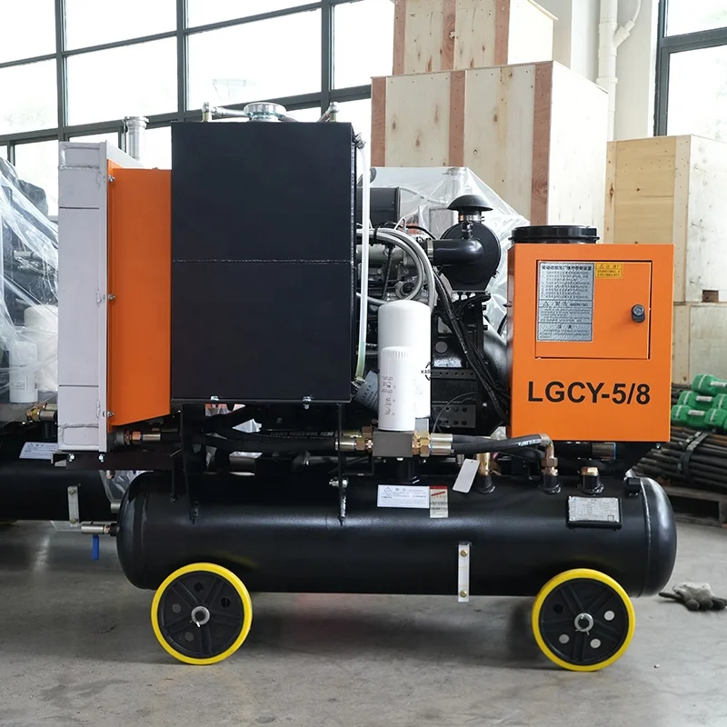 High Quality Portable Diesel Screw Air Compressor LGCY-5/8G 37KW Power 90KW Capacity Construction Mining Factory Outlet