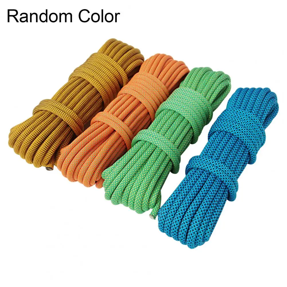 9mm 6 Strand Rock Climbing Rope Parachute Cord Lanyard Rope Wilderness Survival Training Rappelling Rope Camping Safety Rope