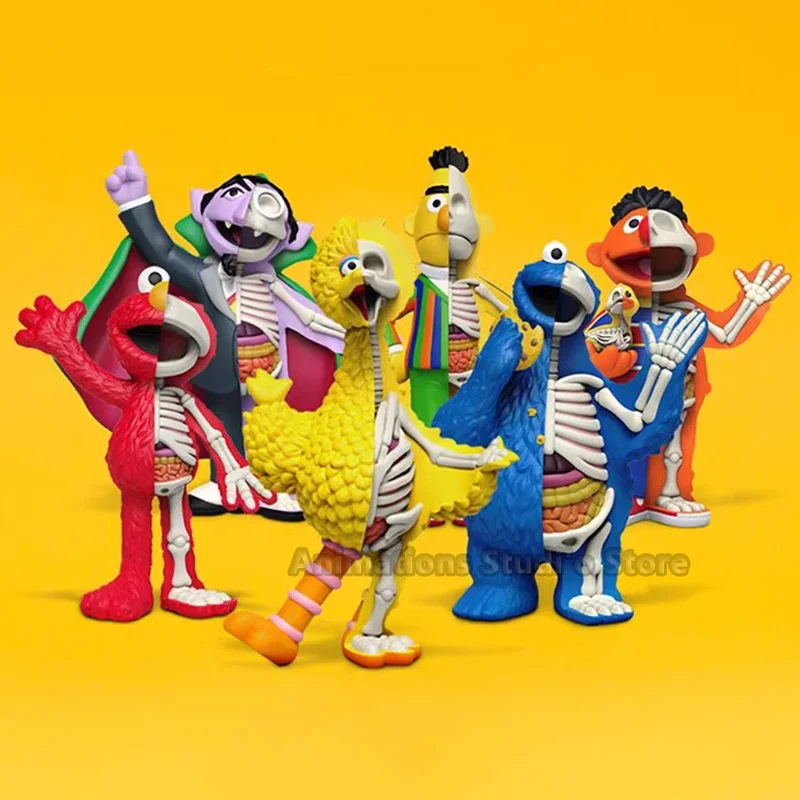 شخصيات كرتونية Elmo كبيرة الطيور كوكي الوحش العمل ، شخصيات العمل السمسم ، وليس برت ، nernie Dissectibles ، ألعاب أنيمي ، هدايا