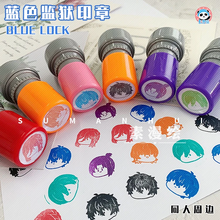 

Anime BLUE LOCK Isagi Yoichi Nagi Seishiro Bachira Meguru Cosplay Cartoon Seal Stamp Stamper DIY Signet Decor Adorn Xmas Gift