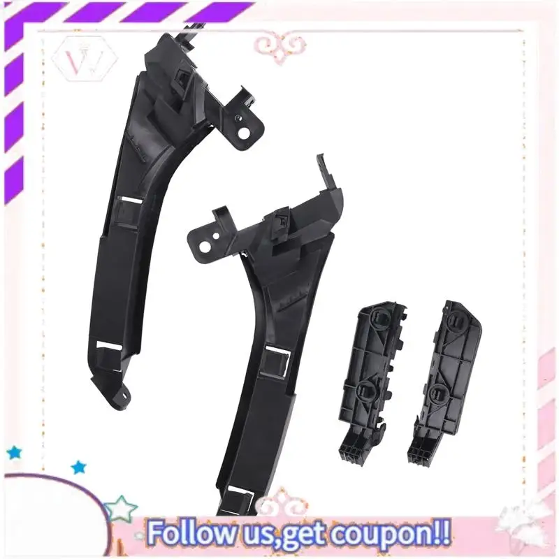

A76T-4 Pieces Efront Headlights And Bumper Brackets Set For 2007-2011 Honda Crv