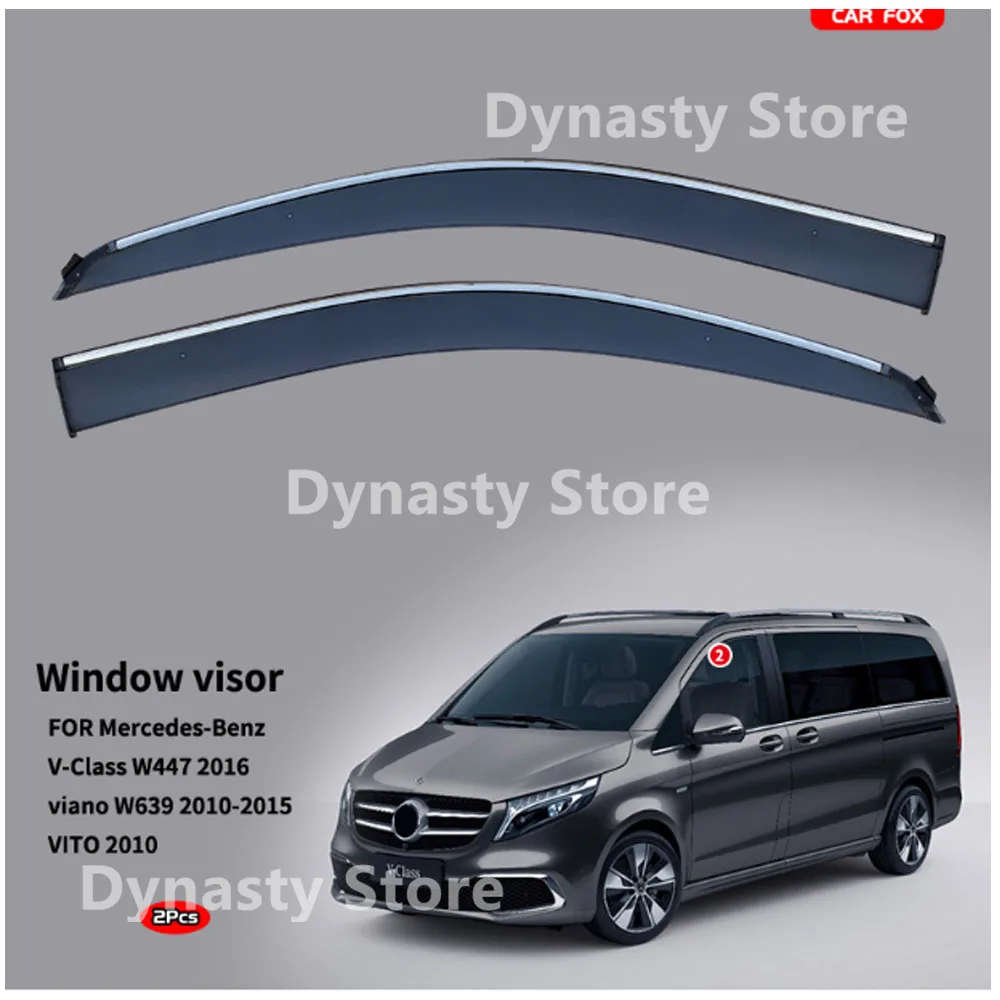 

Car Window Visor Waterproof Protect Sunny Rainy Shelter Auto External Accessory For Mercedes Benz V-Class VITO