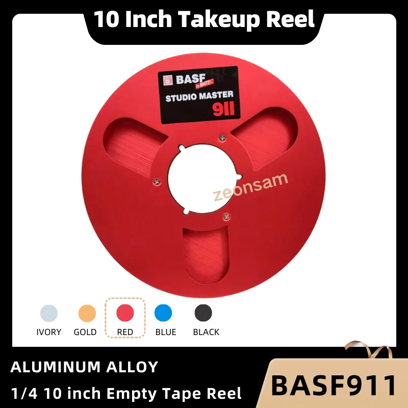 BASF 1/4 10 Inch Empty Tape Reel Nab Hub Reel-To-Reel Recorders Accessory Empty Aluminum Disc Opening Machine Parts