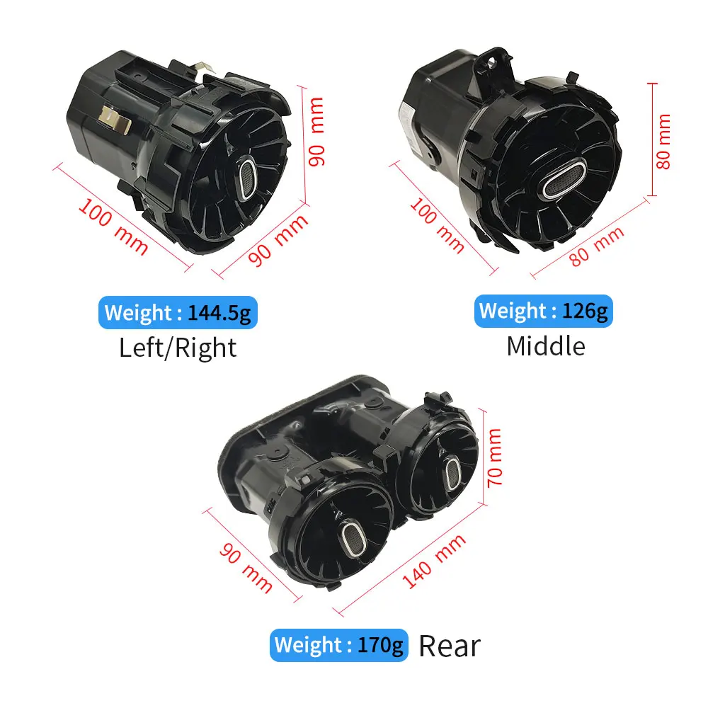 For Mercedes W247 Left Right Middle AC Vent Grille Air Conditioning Outlet Assembly For Benz GLA GLB B Class GLA180 B200 GLB220