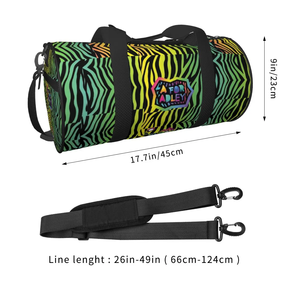 Male Female Travel Bag Adleys Youtube Gym Bag Large Back to School Weekend Custom Handbag Novelty Training Sports Bag