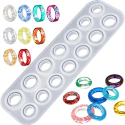 DIY Circle Ring Silicone Mold Necklace Earring Handmade Jewelry Decoration Pendant Cake Food Baking Resin Mold Craft Accessories