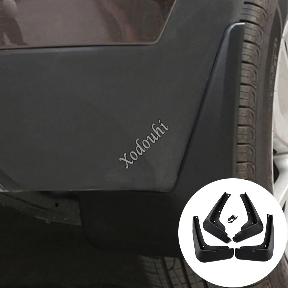 

For Hyundai Tucson 2015 2016 2017 2018 Car Cover Plastic Fender Soft Mudguard Protection Flap Splash Mud Guard Frame 4PCs