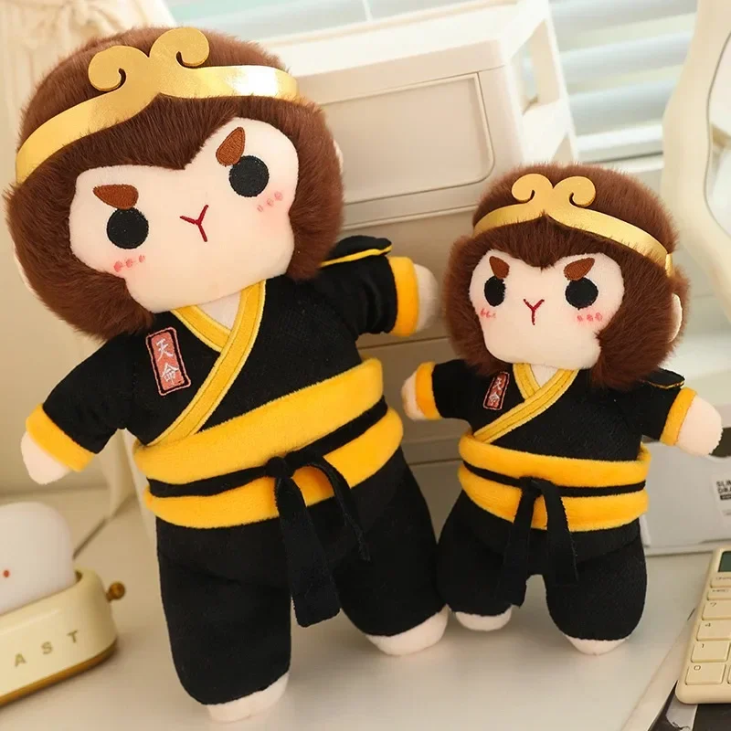 Black Myth Wukong Cartoon Figure Plush Toy The Monkey King Stuffed Doll Anime Cute Peluche Collection Pillow Kids Birthday Gifts