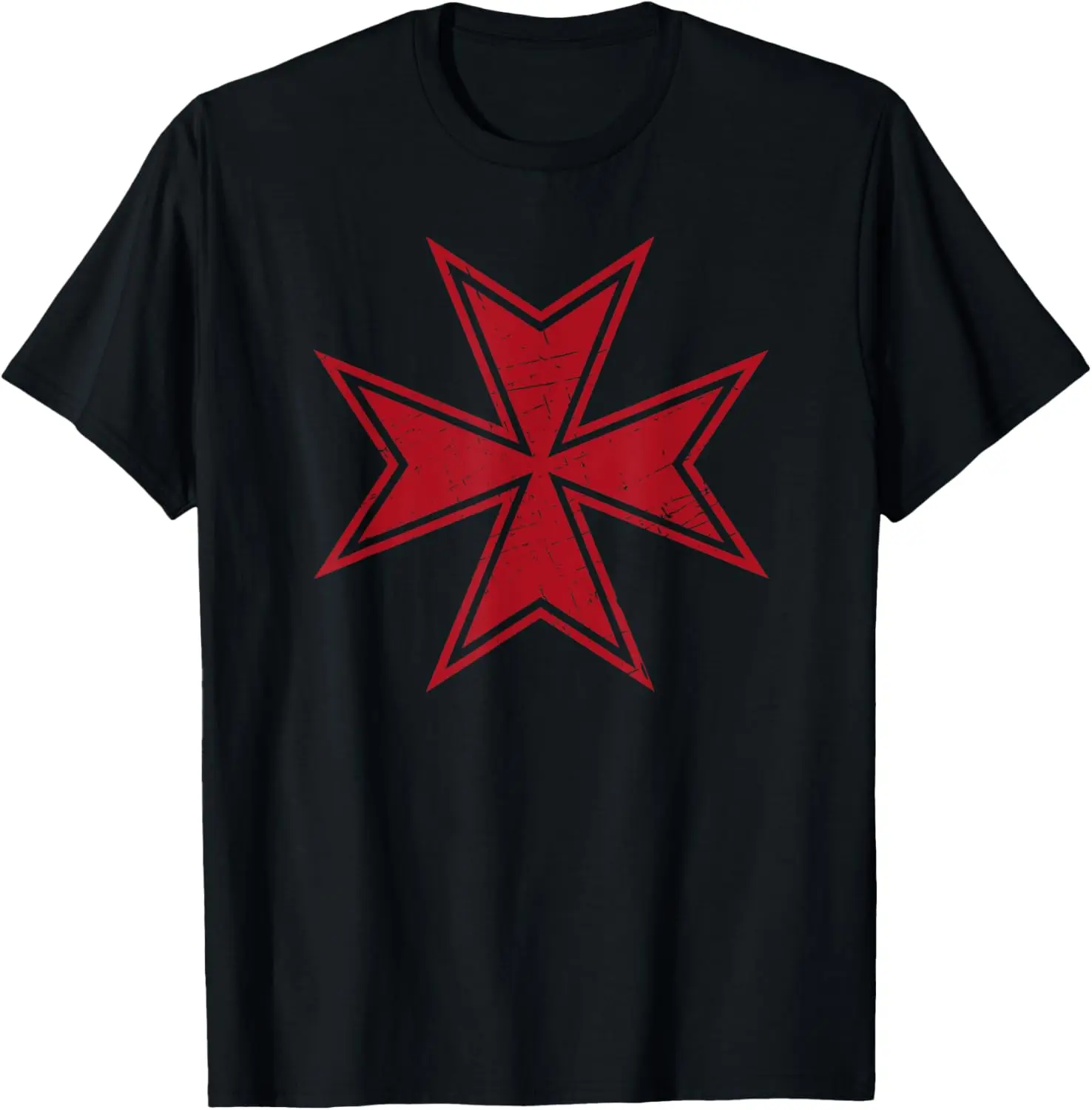 Maltese Cross Knights of Malta ~ Distressed look T-Shirt