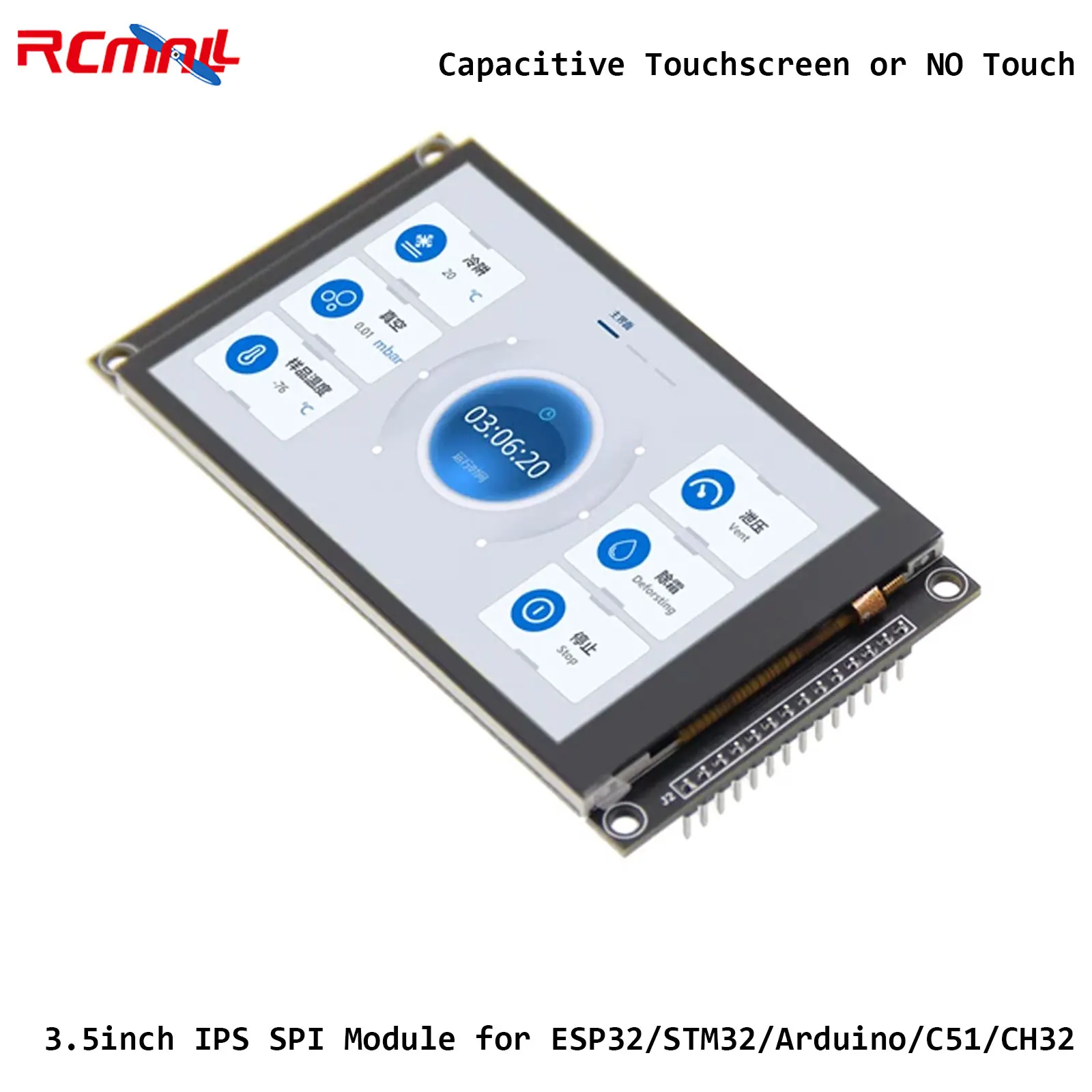 3.5inch IPS SPI Module ST7796 TFT LCD Module Capacitive Touchscreen or NO Touch 320x480 for ESP32/STM32/Arduino/C51/CH32