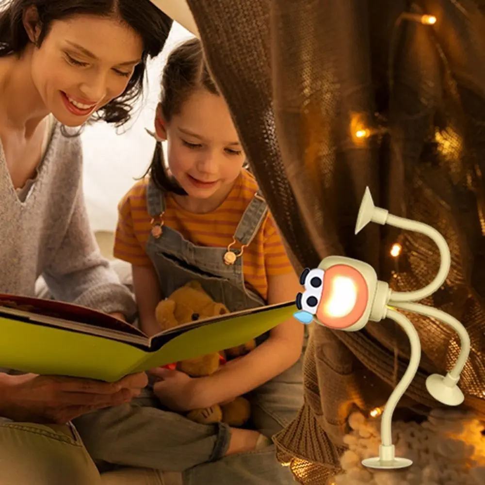 Cartoon Octopus Shape Night Light Creative Changeable Shape Foldable Table Lamp Soft Light with Suction Cups Desk Decor Lamp