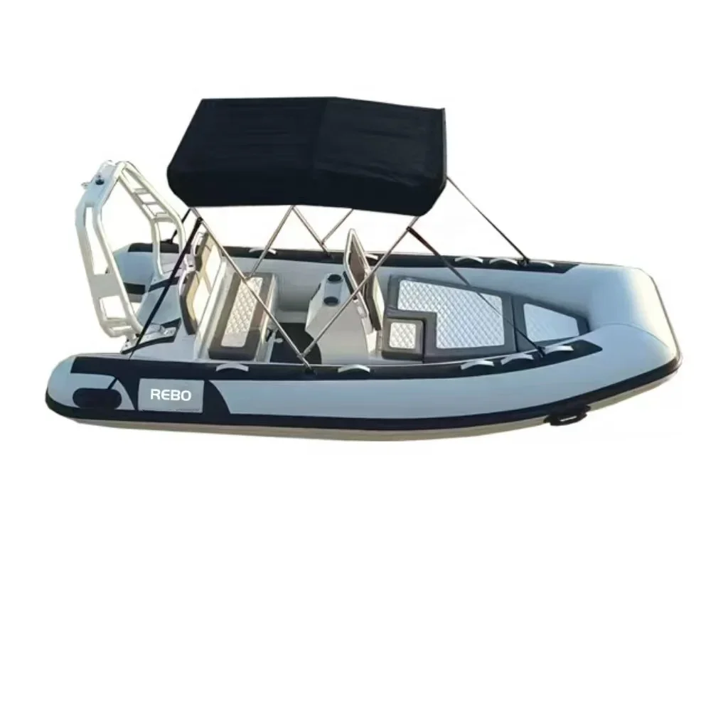 High Speed Sport CE Certified 13ft 390 Hypalon ORCA Aluminum Rigid Inflatable RIB Boat