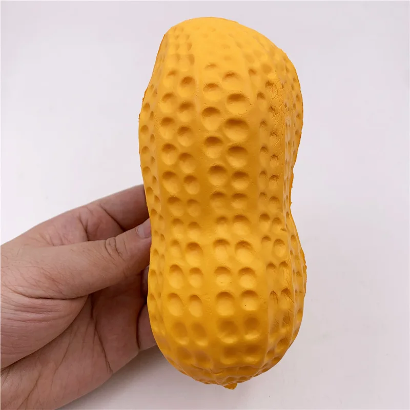 

Cute Simulated Large Peanuts PU Slow Rebound Toys Creative Soft Pinch Music Fidget Toy Children Adult Decompress Ventilate Toys