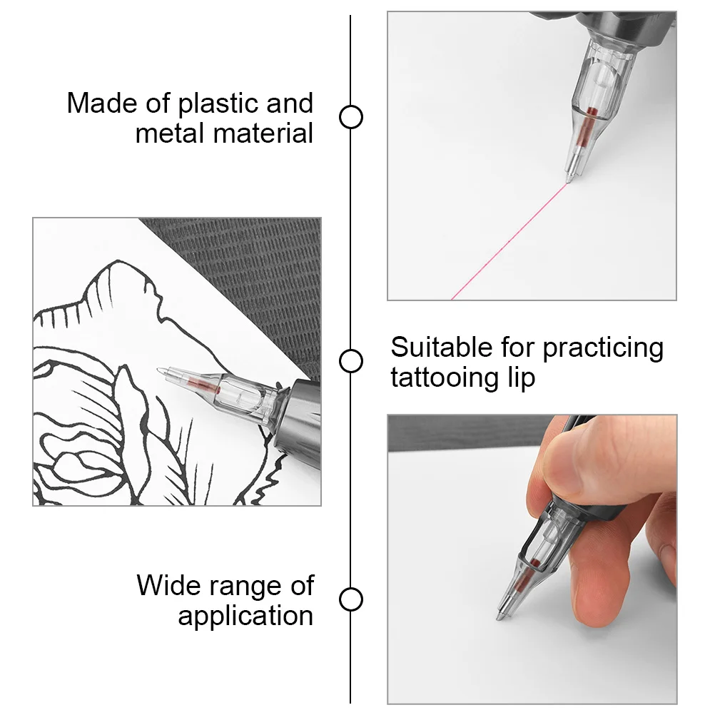 10 шт., шариковые ручки для татуировки, практичные татуировки, ручка для татуировки, принадлежности для татуировки, шариковая ручка для татуировки, ручка