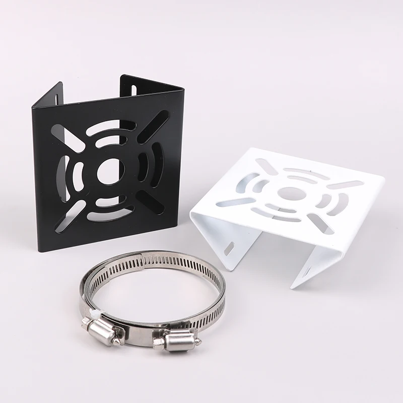 Street Light Pole Mount Holder Small Universal Joint Pole Column Holding Monitoring Bracket Camcorder Back Stand Iron Hoop Plate