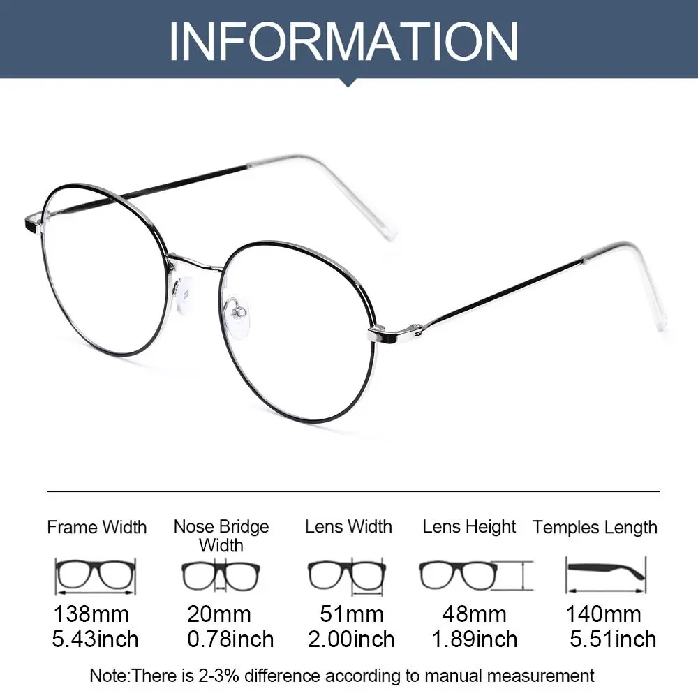 Fashion Eye Protection Durable Oversized Eyeglasses Anti-Blue Light Glasses Computer Goggles Ultra Light Frame