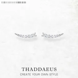 Tear Drop Ear Climber Europe Style Glam Fashion Good Jewerly For Women Classic Gift In 925 Sterling Silver Super Deals