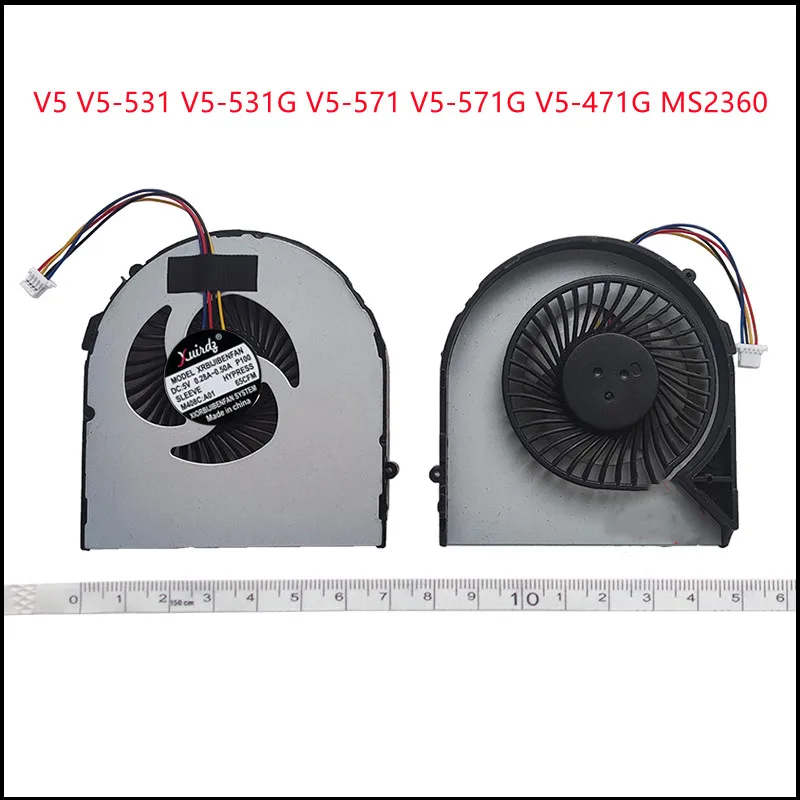 New Laptop CPU Cooling Fan Cooler For Acer  V5 V5-531 V5-531G V5-571 V5-571G V5-471G MS2360