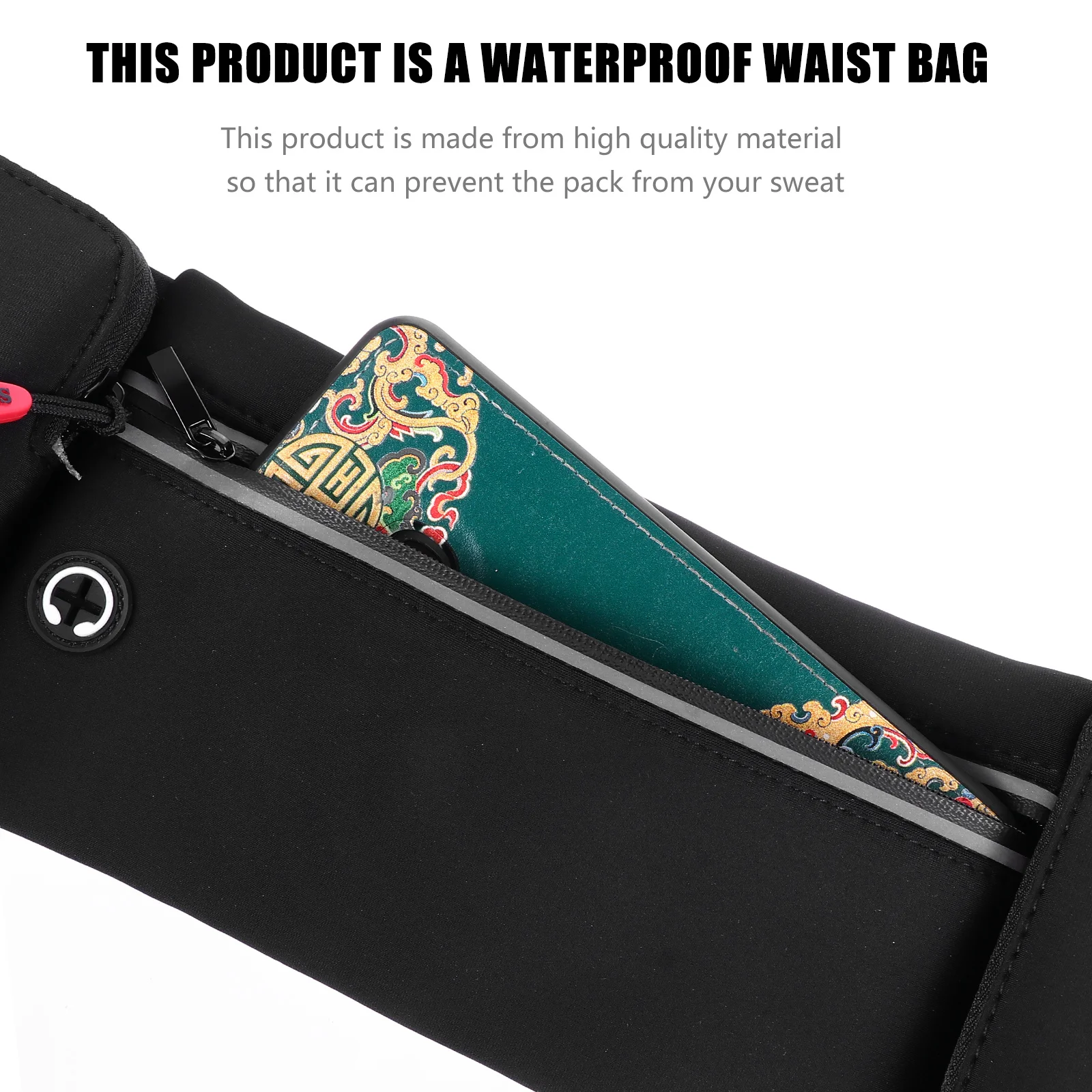 

Water Resistant Waist Bag Lightweight Large Capacity Phone Pouch for Sports Running Jogging Travel Running Pouch