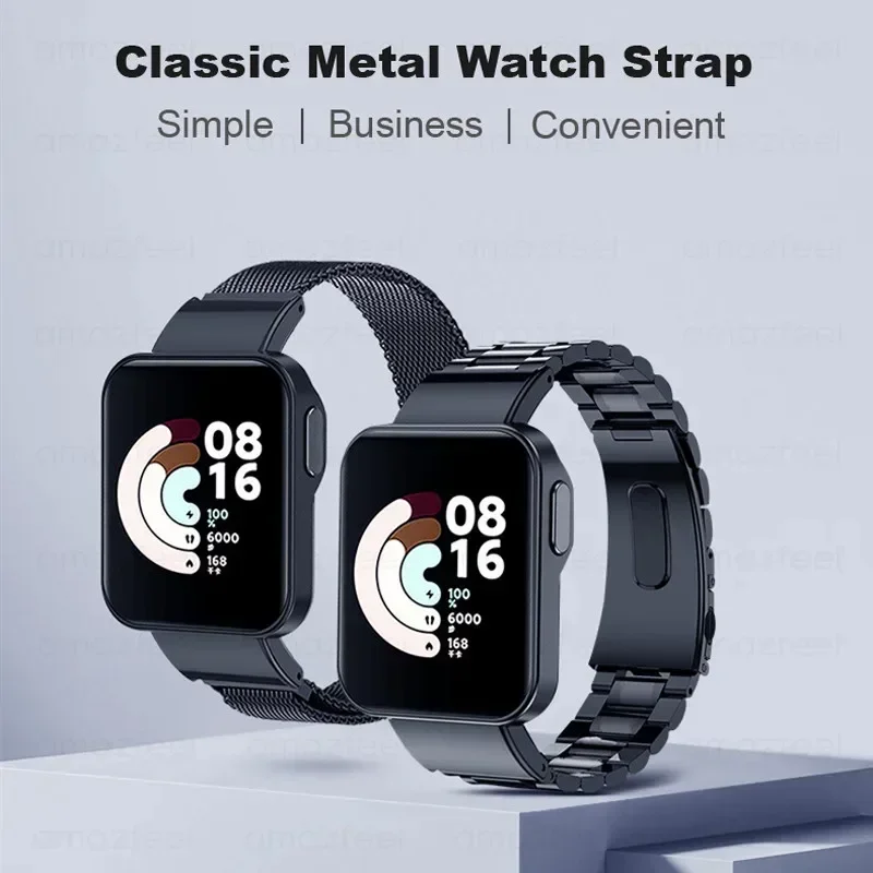 Bracelet métallique en acier inoxydable, pour Xiaomi Redmi Watch 2 Lite, Bracelet, ceinture, POCO