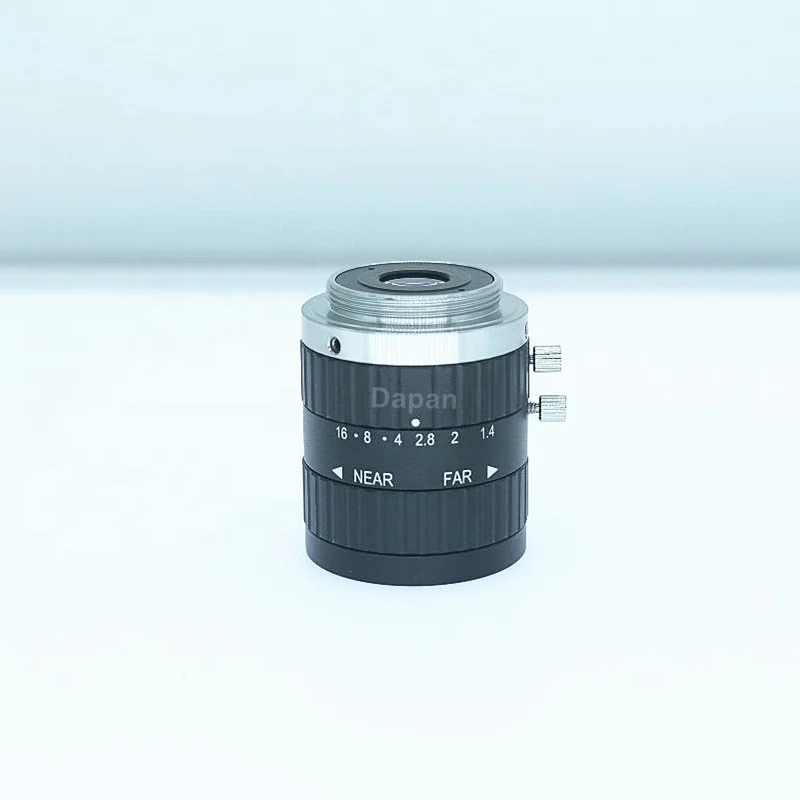 HD CCTV 5MP C-Mount 12mm Fixed Focal Length Low Distortion Manual Iris Machine Vision Lenses 2/3'' F1.4 Focus ITS Camera Lens FA