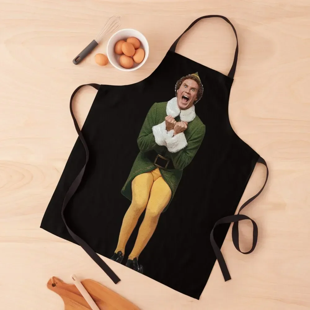 

BUDDY THE ELF! Will Ferrell Elf Christmas movie Apron Kitchen Novel Kitchen Accessories manicurist carpenter Apron