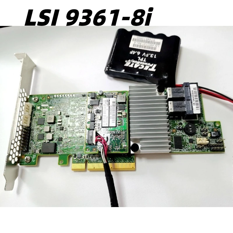 

LSI 9361-8i MegaRaid SAS SATA 1GB Controller PCIe x8 3.0 RAID Card with Battery