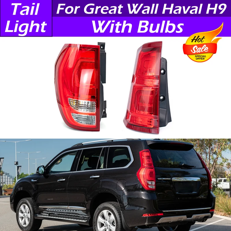 

For Great Wall Haval H9 Car Rear Bumper Tail Light Tail Lamp Reverse Stop Brake Light Driving Lamp Taillights Assembly Tail Lamp