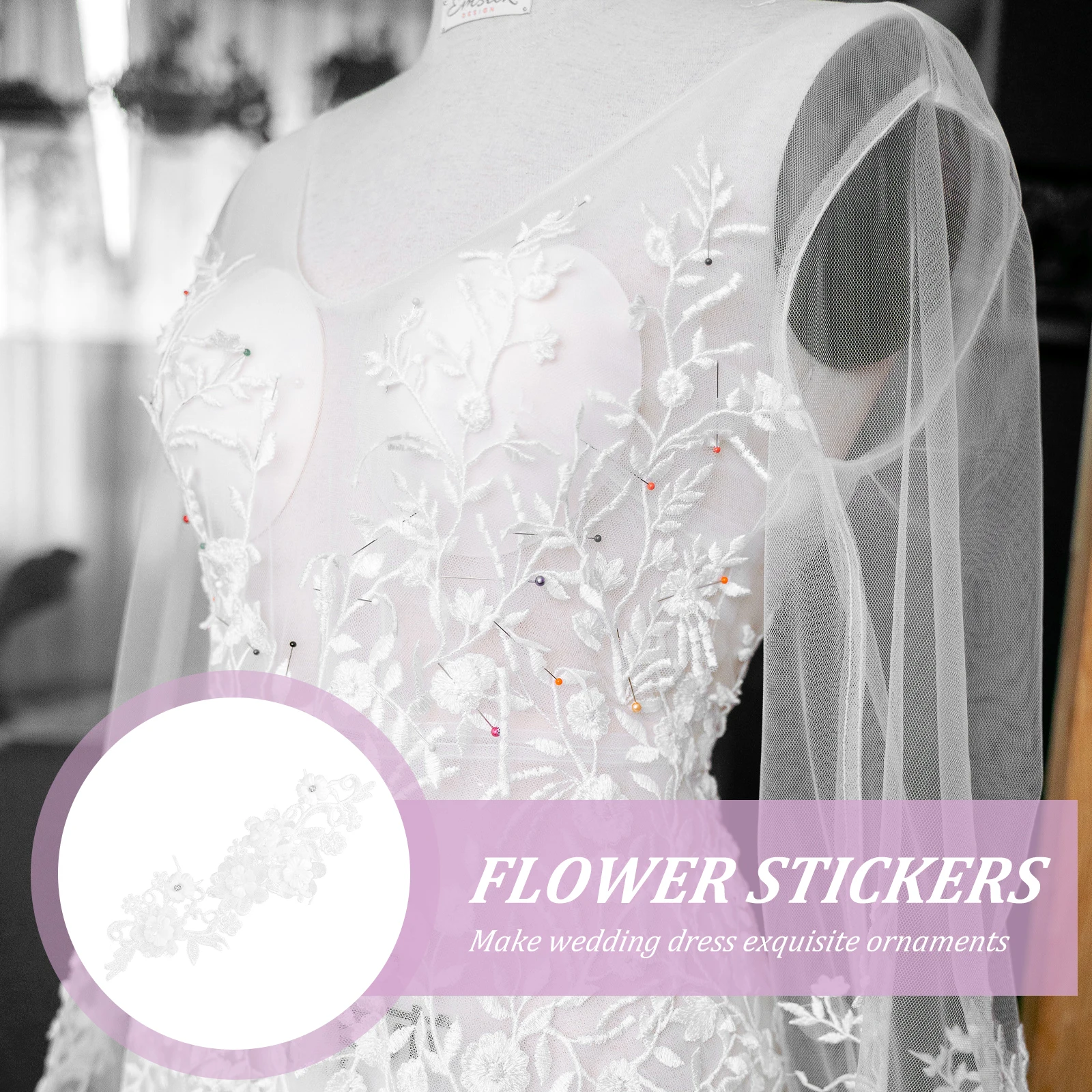 

Wedding Decor Beaded Lace Auxiliary Materials Party Gift Ribbon Band Flower Ribbons DIY White