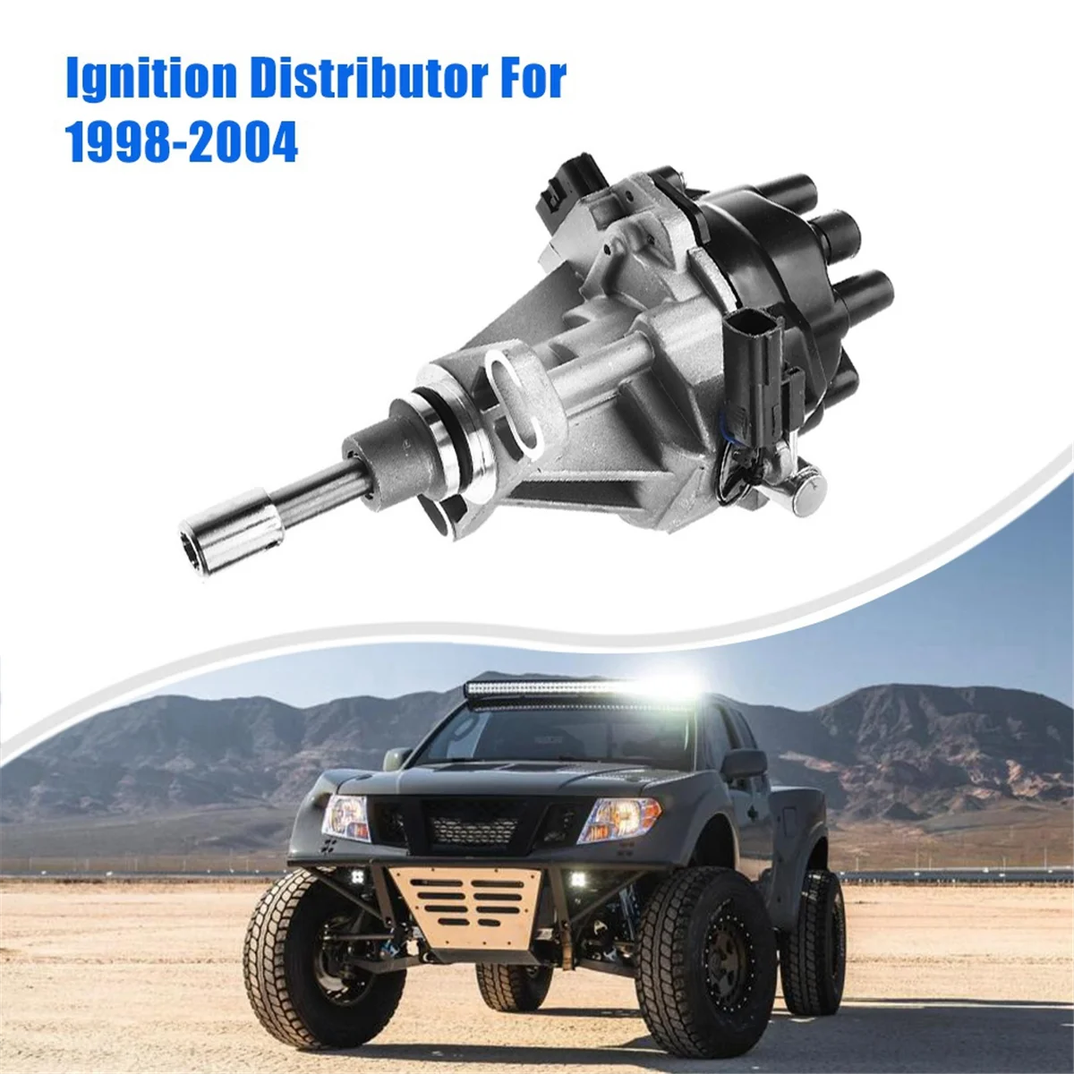 Car Ignition Distributor W/ Cap & Rotor for 1998-2004 Pickup L4 2.4L 221003S501, 221001S701, 221001S702