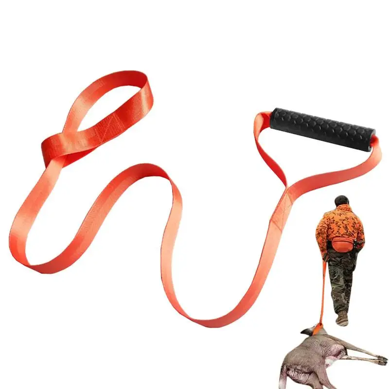 Deer Drag Harness Durable Hunting Deer Belt With Handle Portable Puller Dragging Pull Rope Multipurpose Band Outdoor HuntingTool